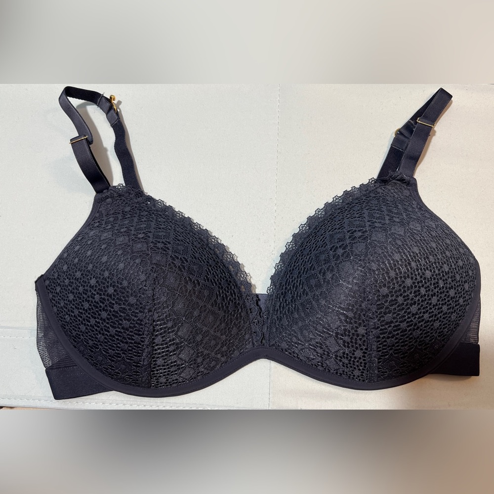 Crochet Lace Deep V No-Wire Push-Up
